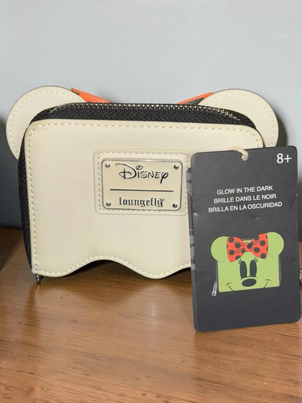 Loungefly Minnie Ghost Glow in the Dark Zip Around Halloween Wallet